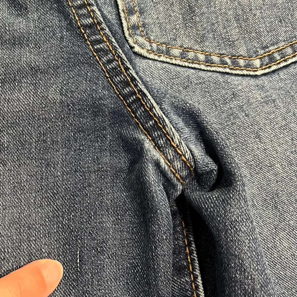 Two Pairs Boys Old Navy Dark Wash Straight Adjustable Waist Jeans Size 16 VGUC